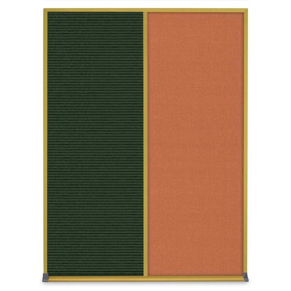 Single Door Radius Corkboard, 24"X36", S